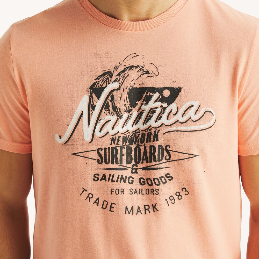 Surfboards Graphic T-Shirt,Rustic Sunset Heather,large