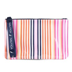COATED CANDY STRIPE WRISTLET,Ice Blue,large