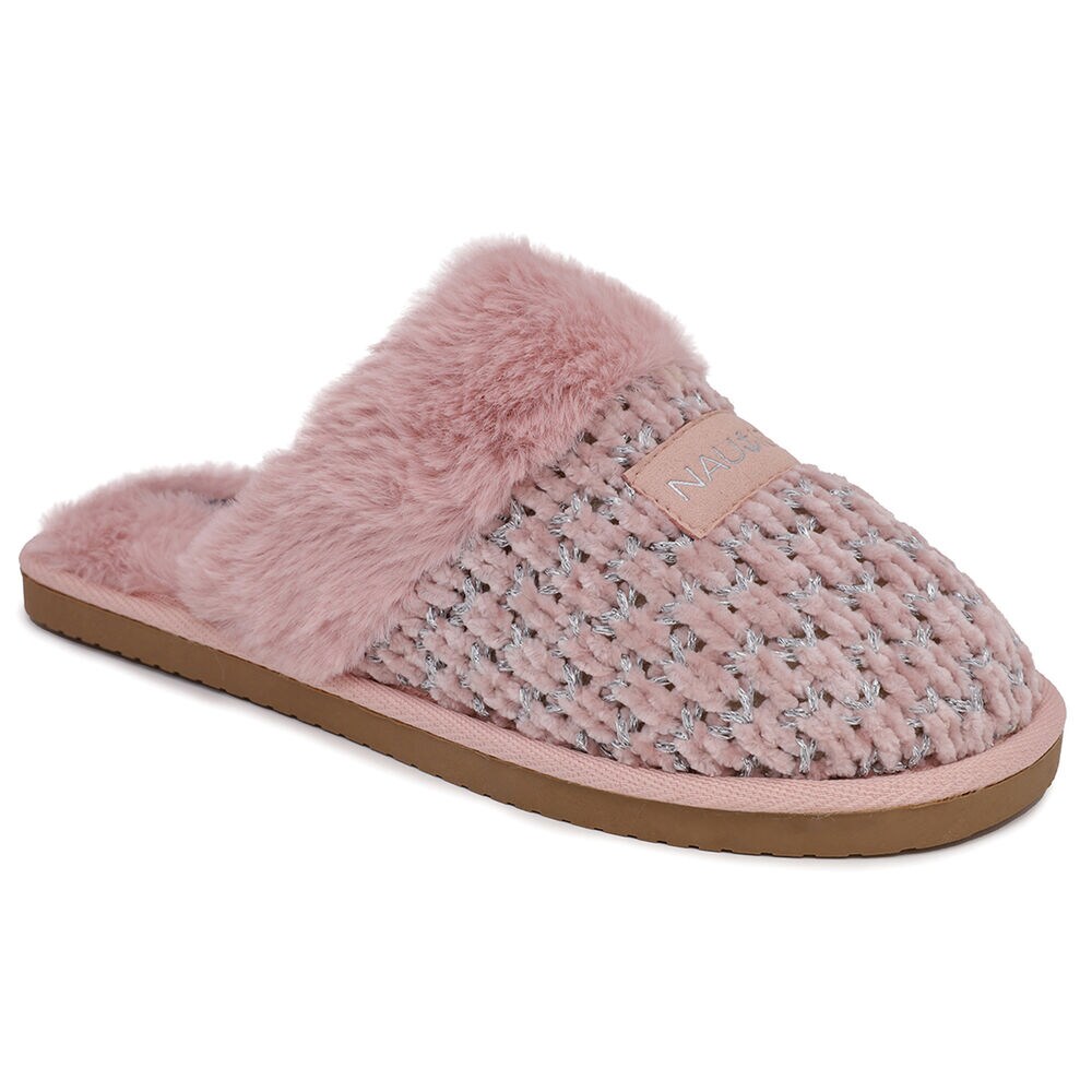 Faux-Fur-Lined Slipper,Reckoning Red,large