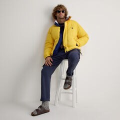 Reversible Mock-Neck Puffer Jacket,J Navy,large