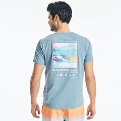 BIG & TALL SUSTAINABLY CRAFTED WAVE POCKET T-SHIRT,Rolling River Wash,large