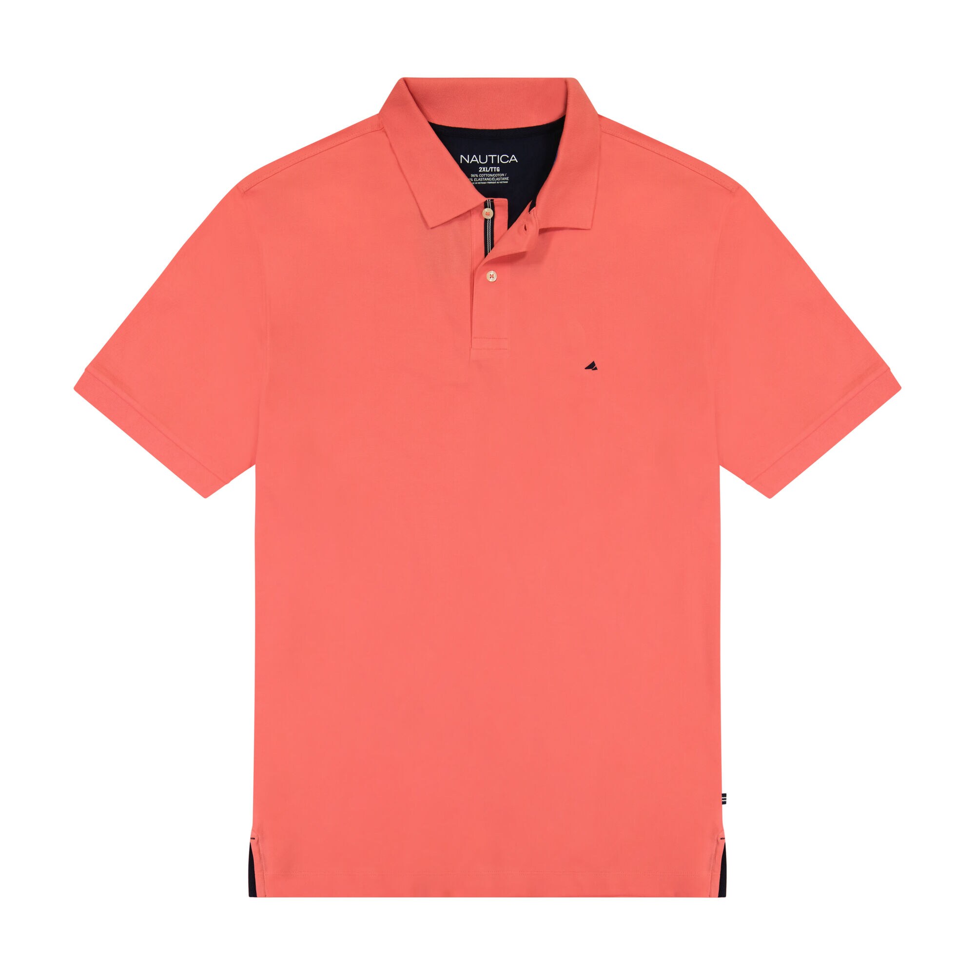 BIG & TALL CLASSIC FIT PERFORMANCE DECK POLO,Sugar Coral,large