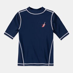 LITTLE BOYS' KAI SOLID RASHGUARD (4-7),J Navy,large
