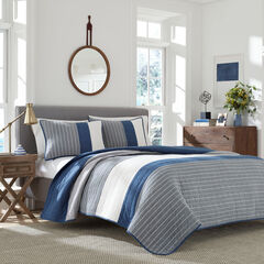 Swale Navy Twin Quilt,Navy,large