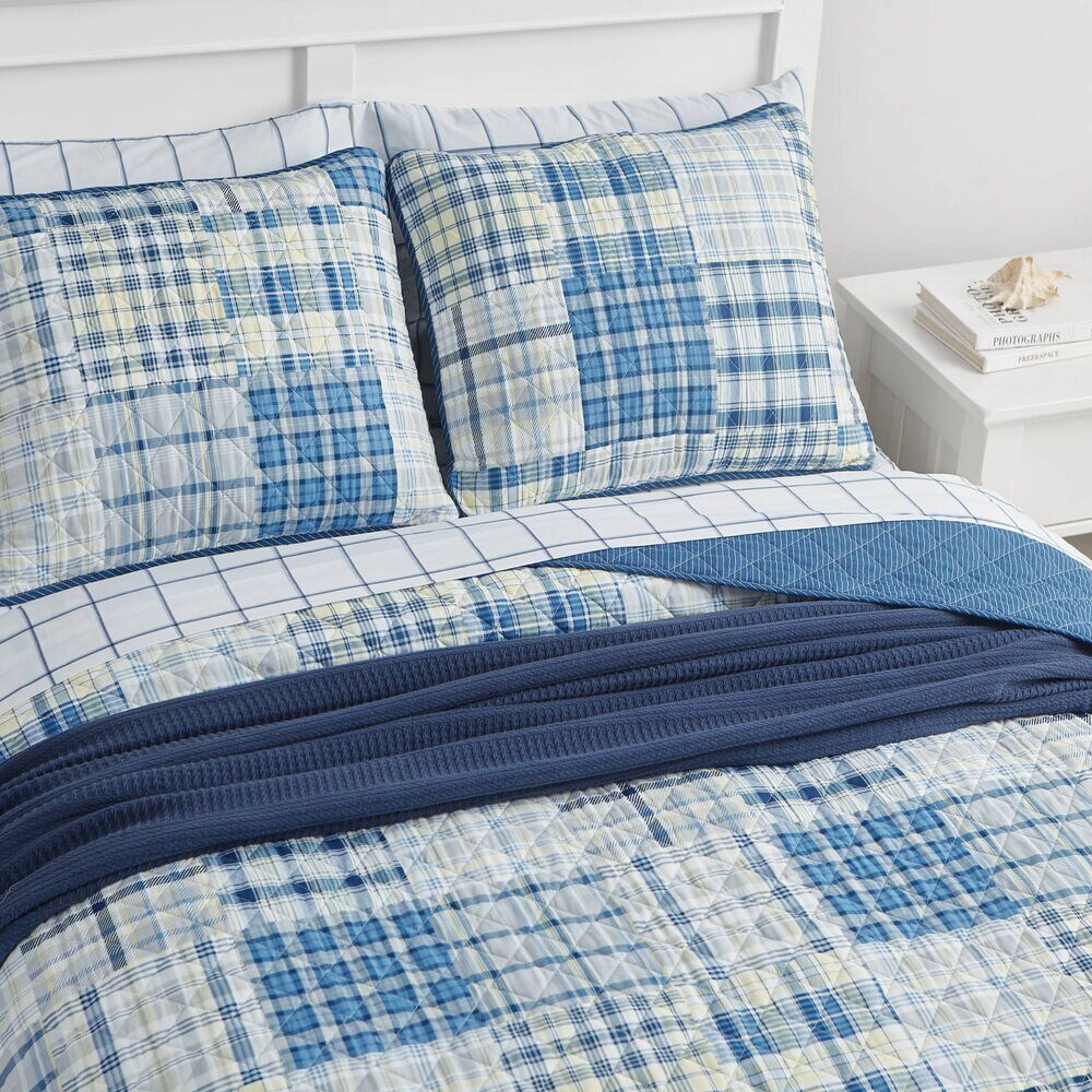 RAIEFORD KING REVERSIBLE QUILT AND SHAM SET,Heather,large