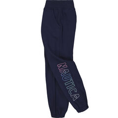 GIRLS' OMBRE LOGO JOGGER (8-16),Navy,large