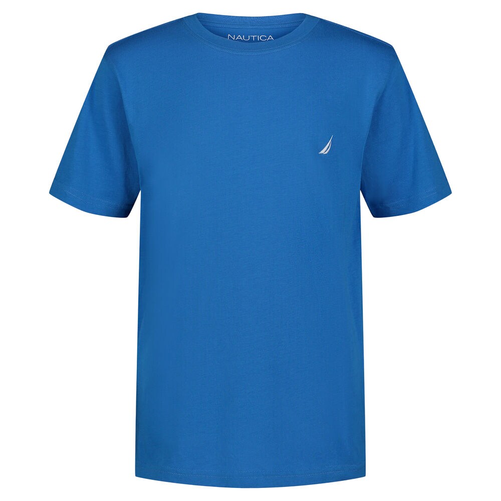 LITTLE BOYS' CREWNECK T-SHIRT (4-7),Chrome Blue,large