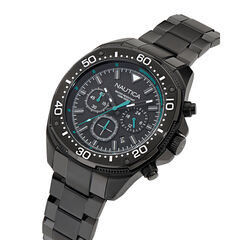 NCT Blue Sail Chronograph Stainless Steel Watch,Black,large