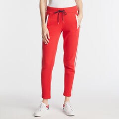 SIDE-STRIPE FLEECE SWEATPANT,Tomales Red,large