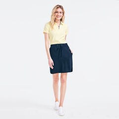 SOLID KNIT SKIRT,Stellar Blue Heather,large