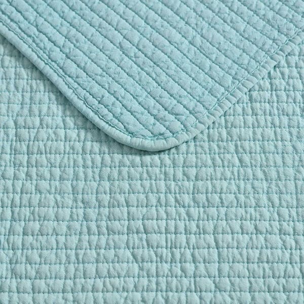 Seashore Stitch Green Full/Queen Quilt Set
