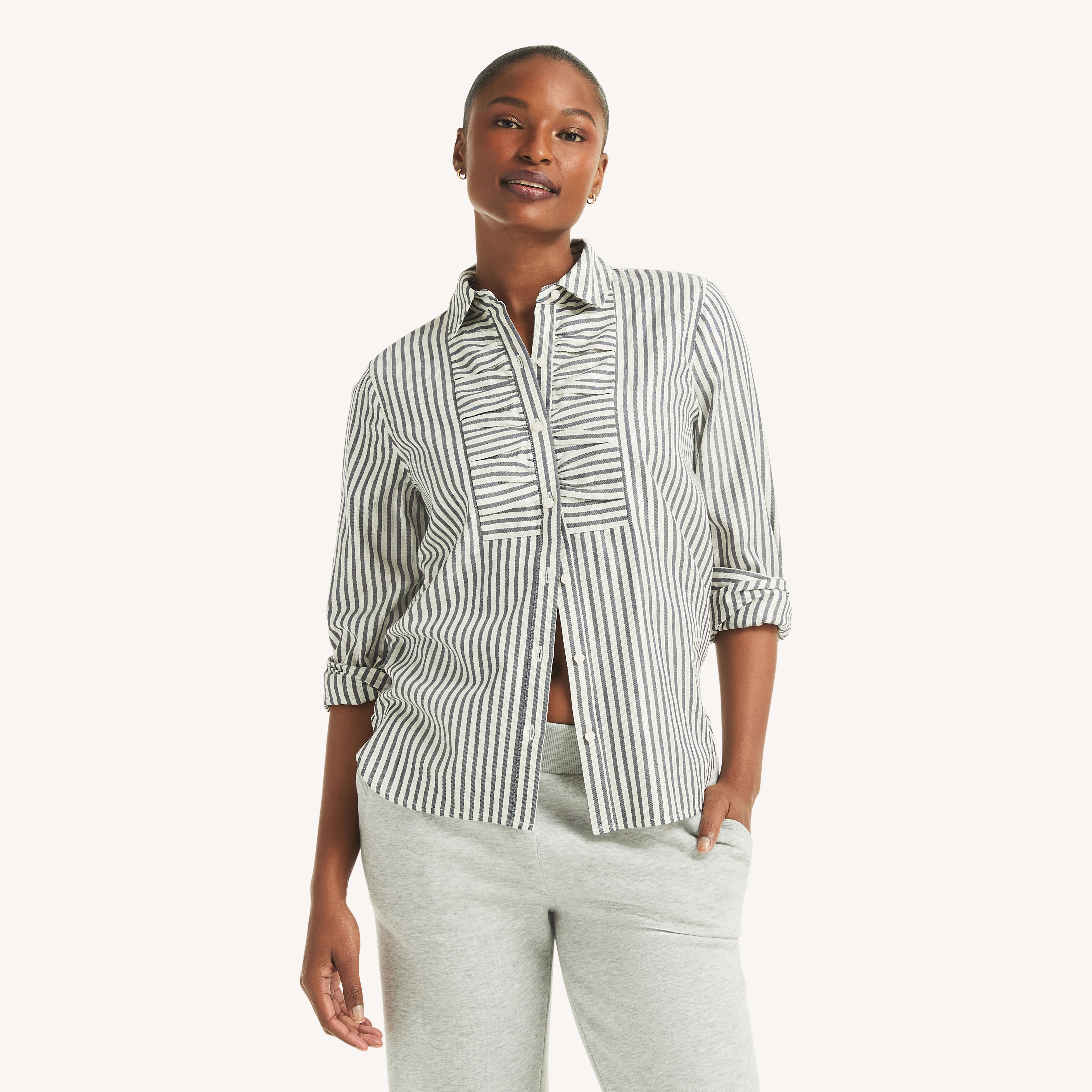 トップス nori1331 Striped Button-Up Shirt | Nautica