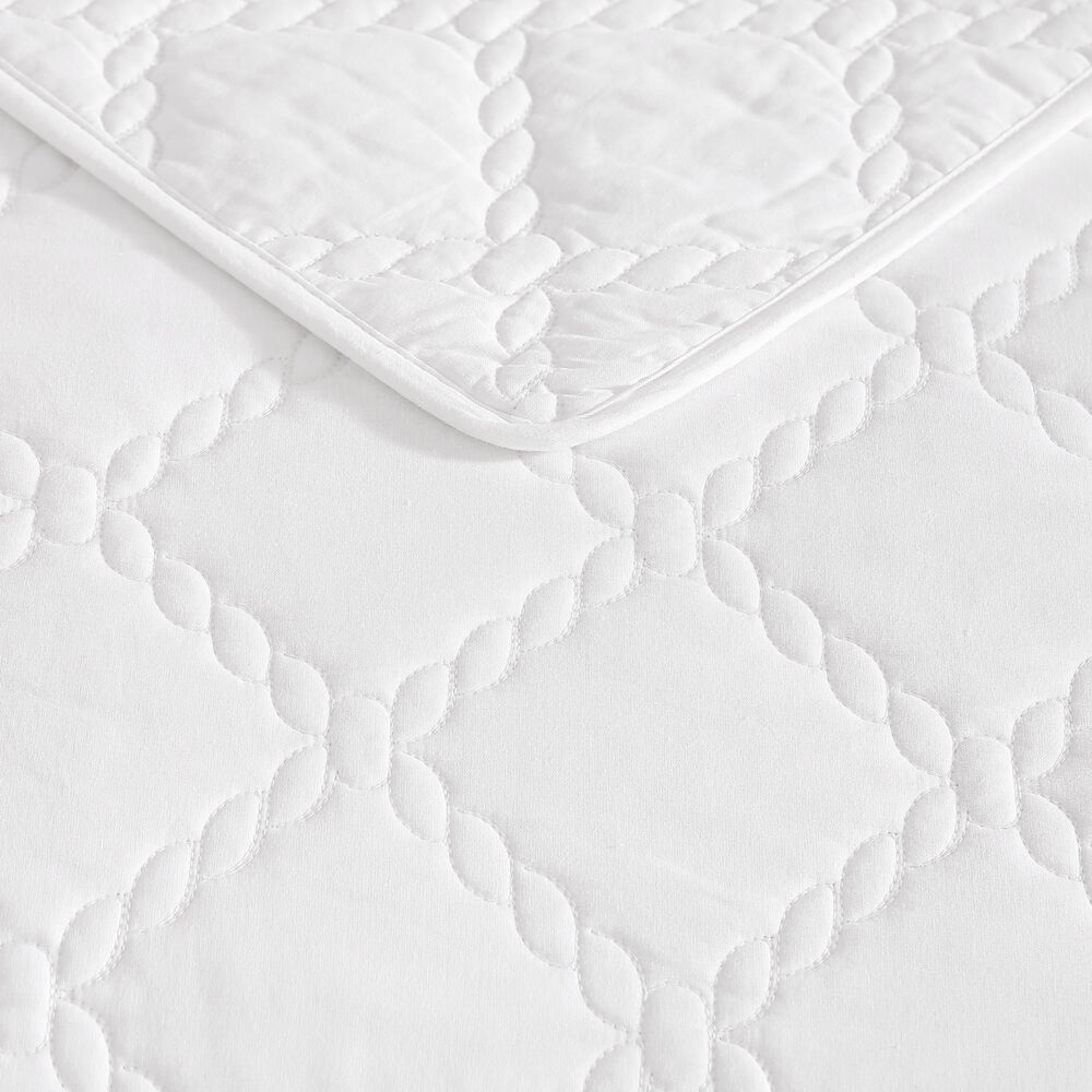 Brigg White King Quilt-Sham Set,Antique White Wash,large