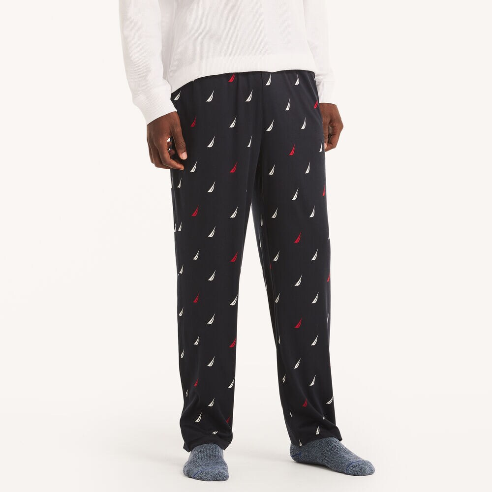 Printed Pajama Pant,Navy,large