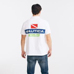 REISSUE CLASSIC FIT BACK-GRAPHIC POLO,Bright White,large