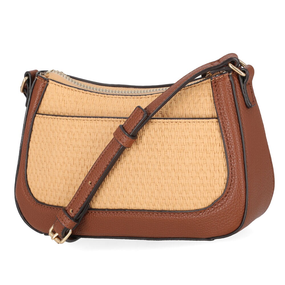 Straw Crossbody Bag,Snow,large