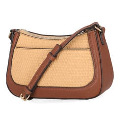 Straw Crossbody Bag,Snow,large