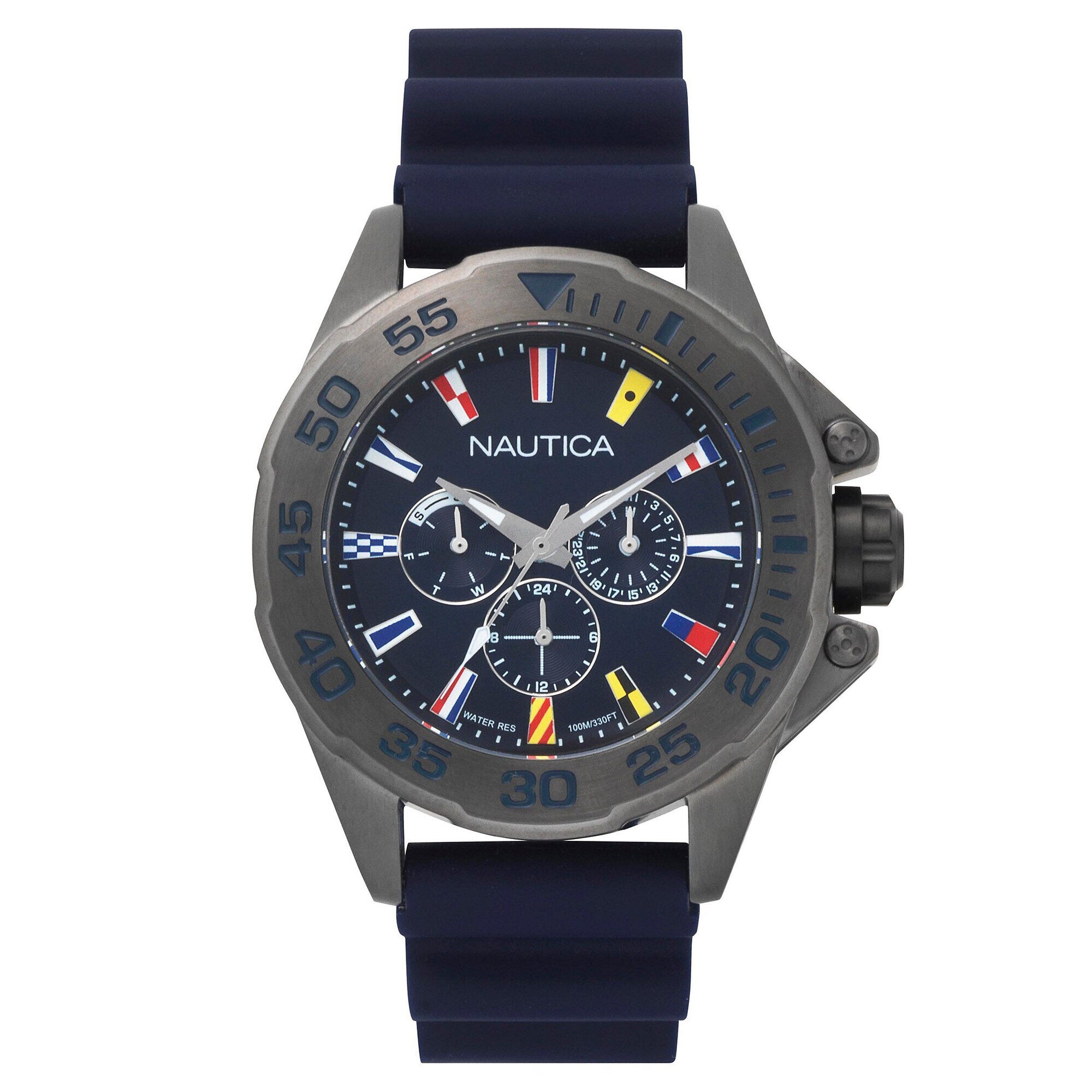 Miami Multifunction Watch - Navy,Navy,large