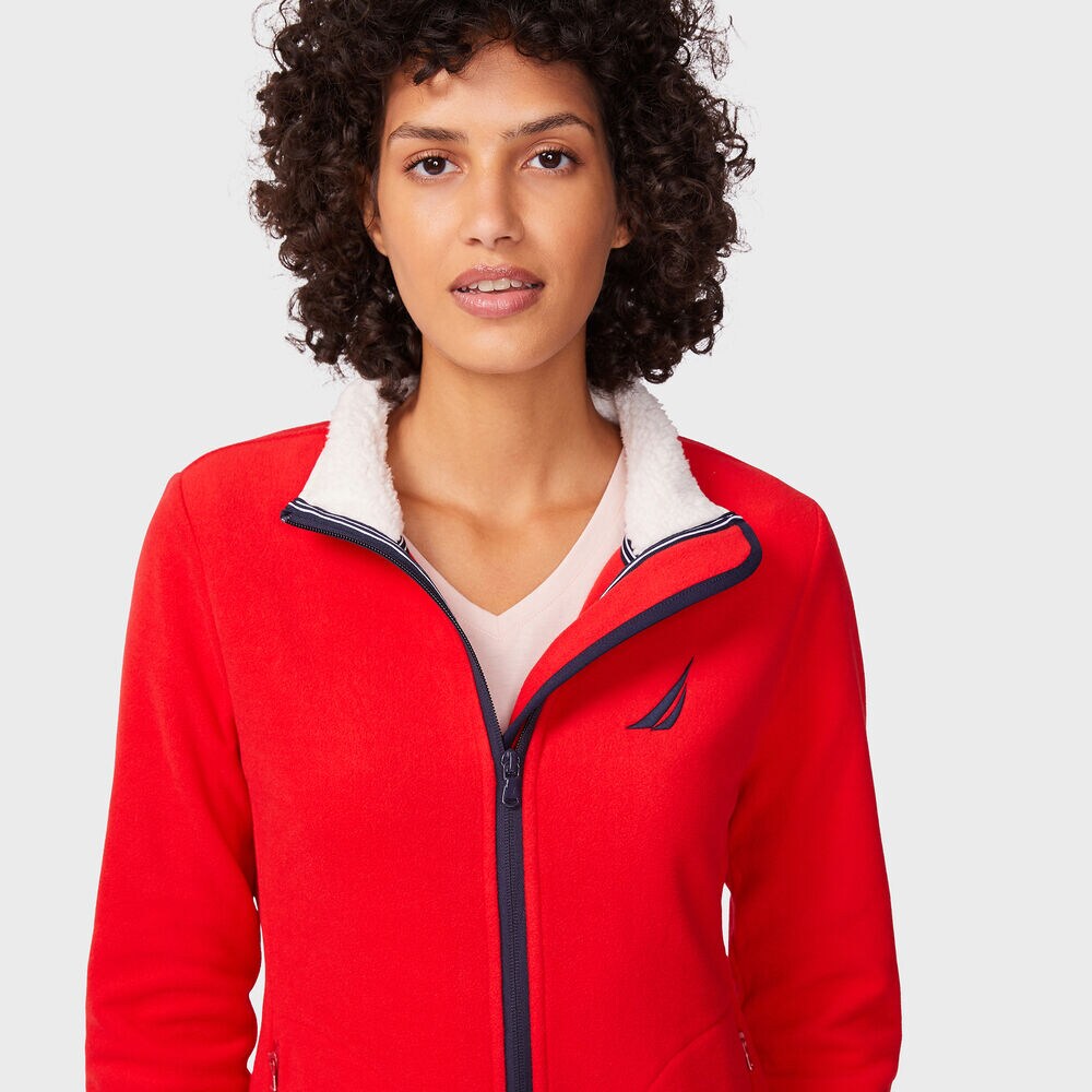 NAUTEX BRAND ICON FLEECE,Tomales Red,large