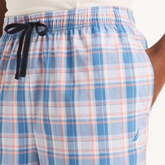 Plaid Poplin Sleep Short,Star Sapphire,large