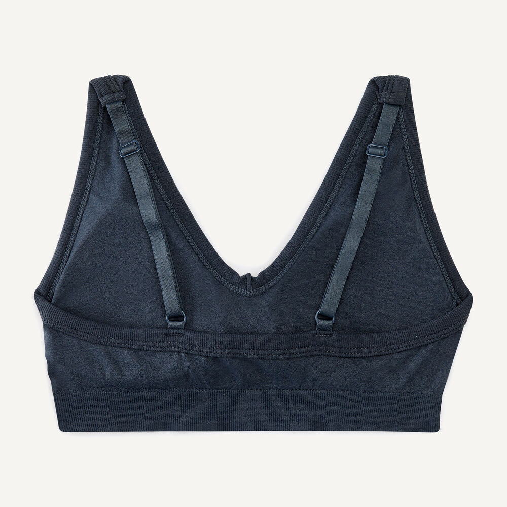 Seamless Lounge Bra, 3-Pack,Pale Blue,large