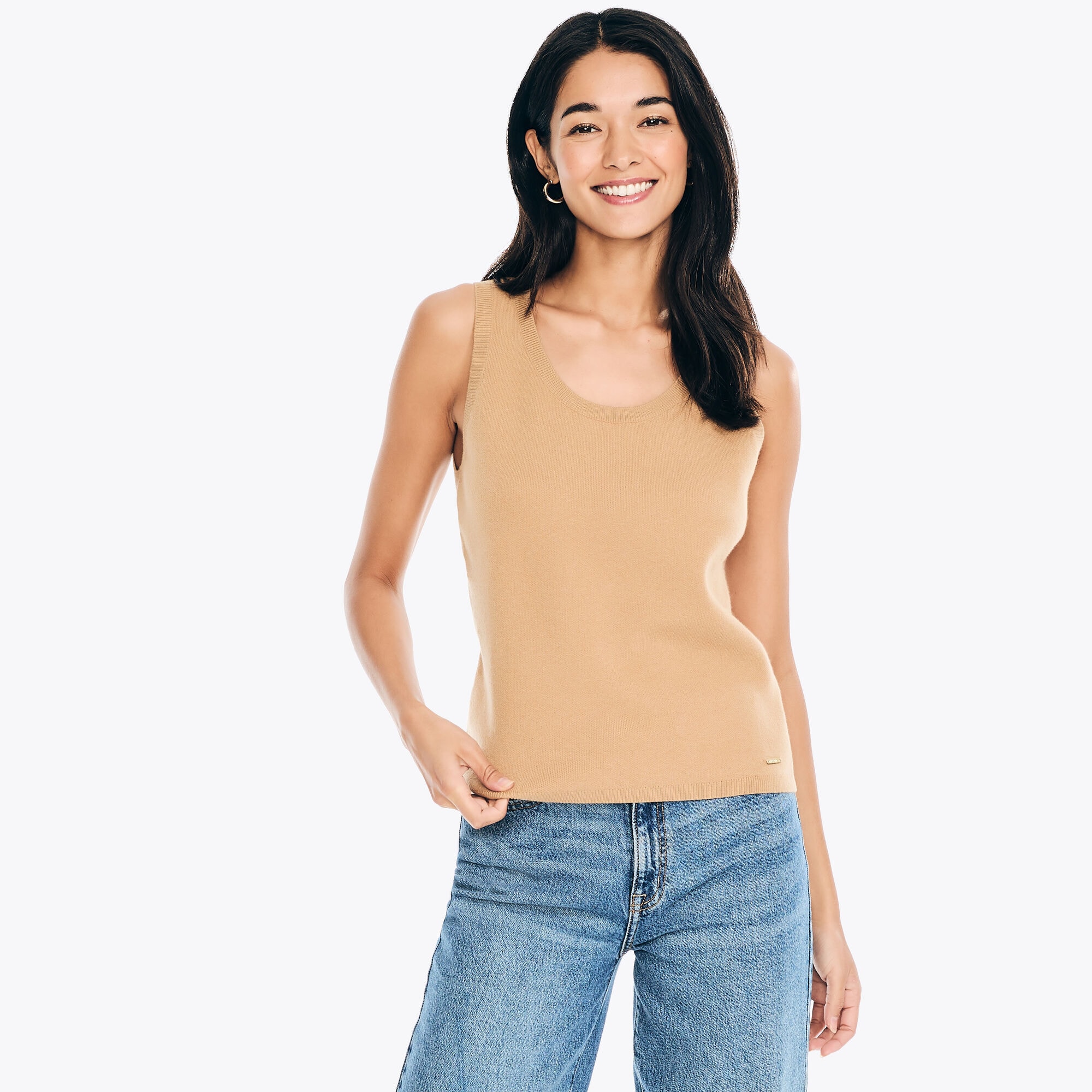 Sweater Tank,Woodrift Flax,large