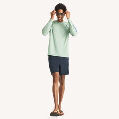Nautica OTF Long-Sleeve UPF 50+ Shirt,Forest Green,large