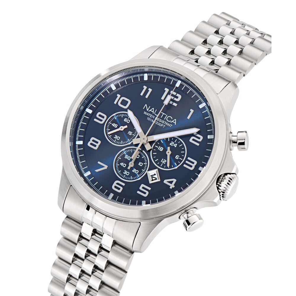 NCT Blue Ocean Stainless Steel Chronograph Watch,Multi,large