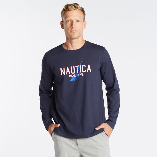 CLASSIC FIT LONG SLEEVE MCMLXXXIII GRAPHIC SLEEP SHIRT Nautica