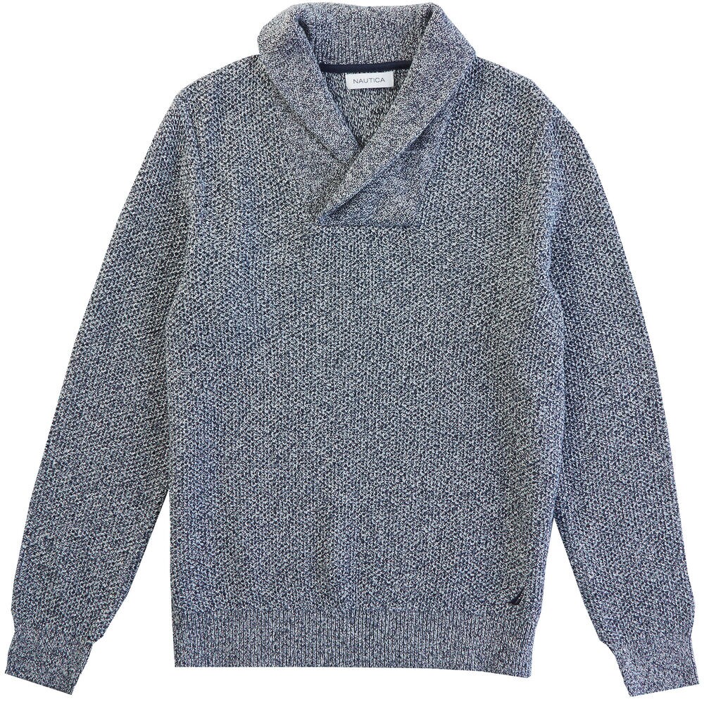 Shawl Collar Sweater,Marshmallow,large