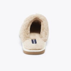 WOOL KNIT SLIPPER,Natural,large