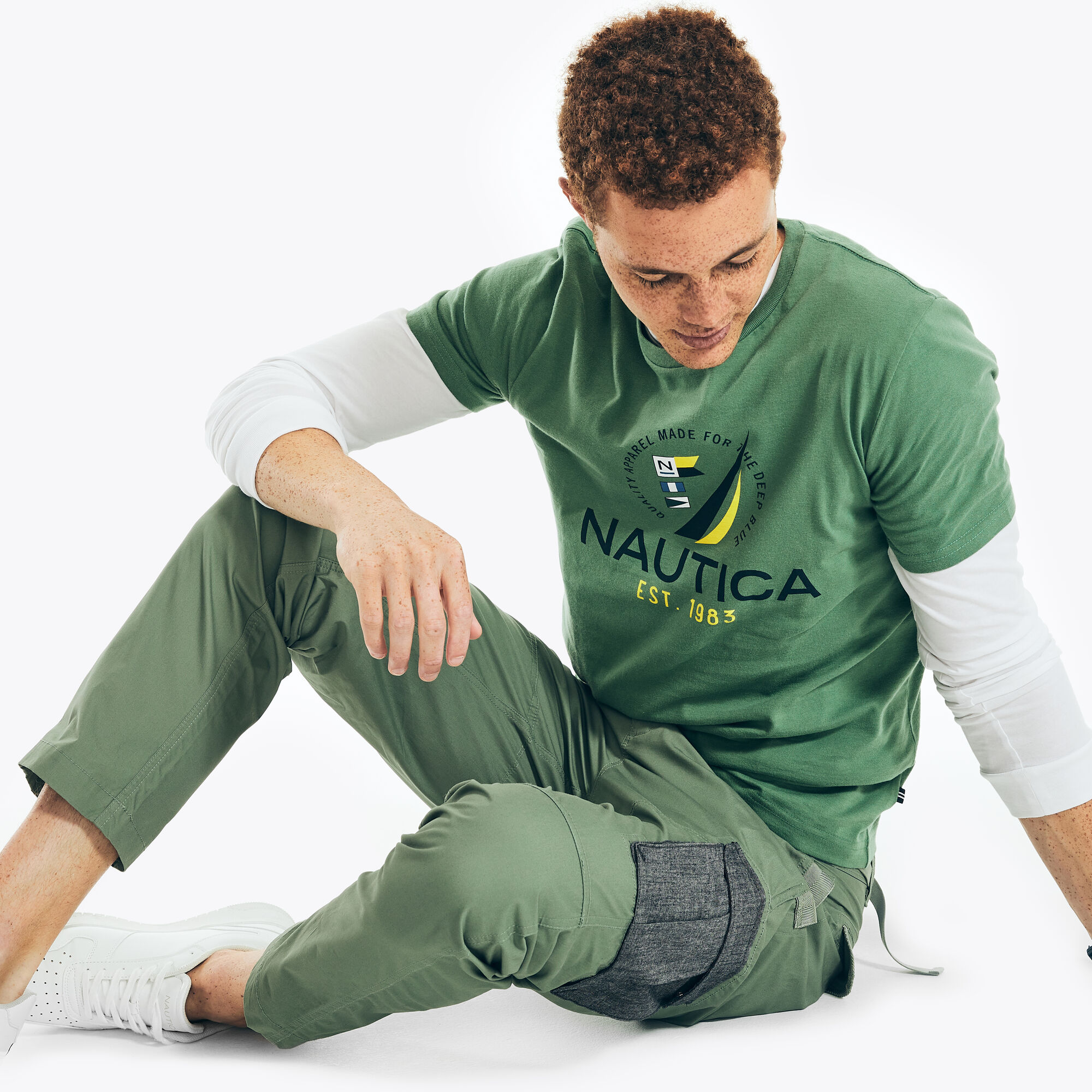 SLIM FIT CARGO PANT,Jade Forest Heather,large