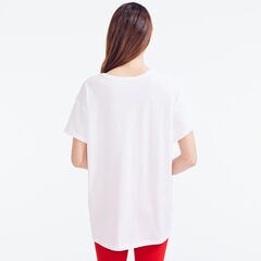 OVERSIZED CREWNECK T-SHIRT,Bright White,large