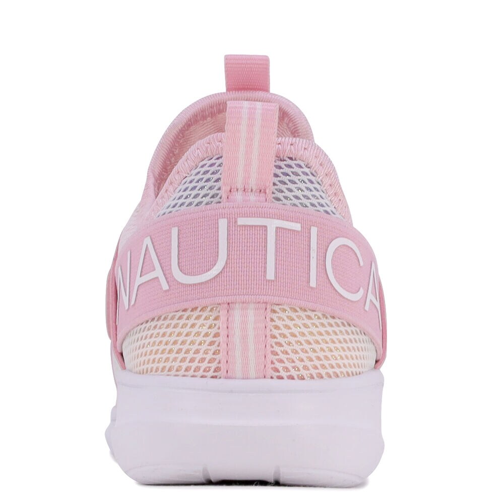 GIRLS' LOGO LACE-UP SNEAKER,Pale Blue,large