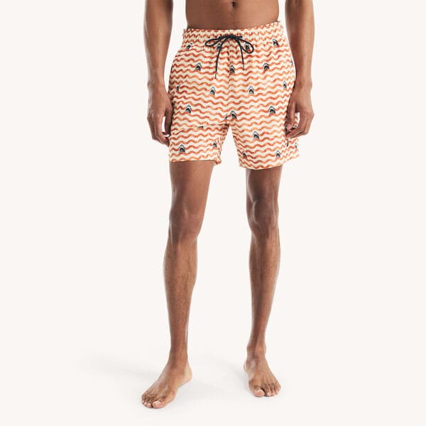 JAWS x Nautica 6" Printed Quick-Dry Swim