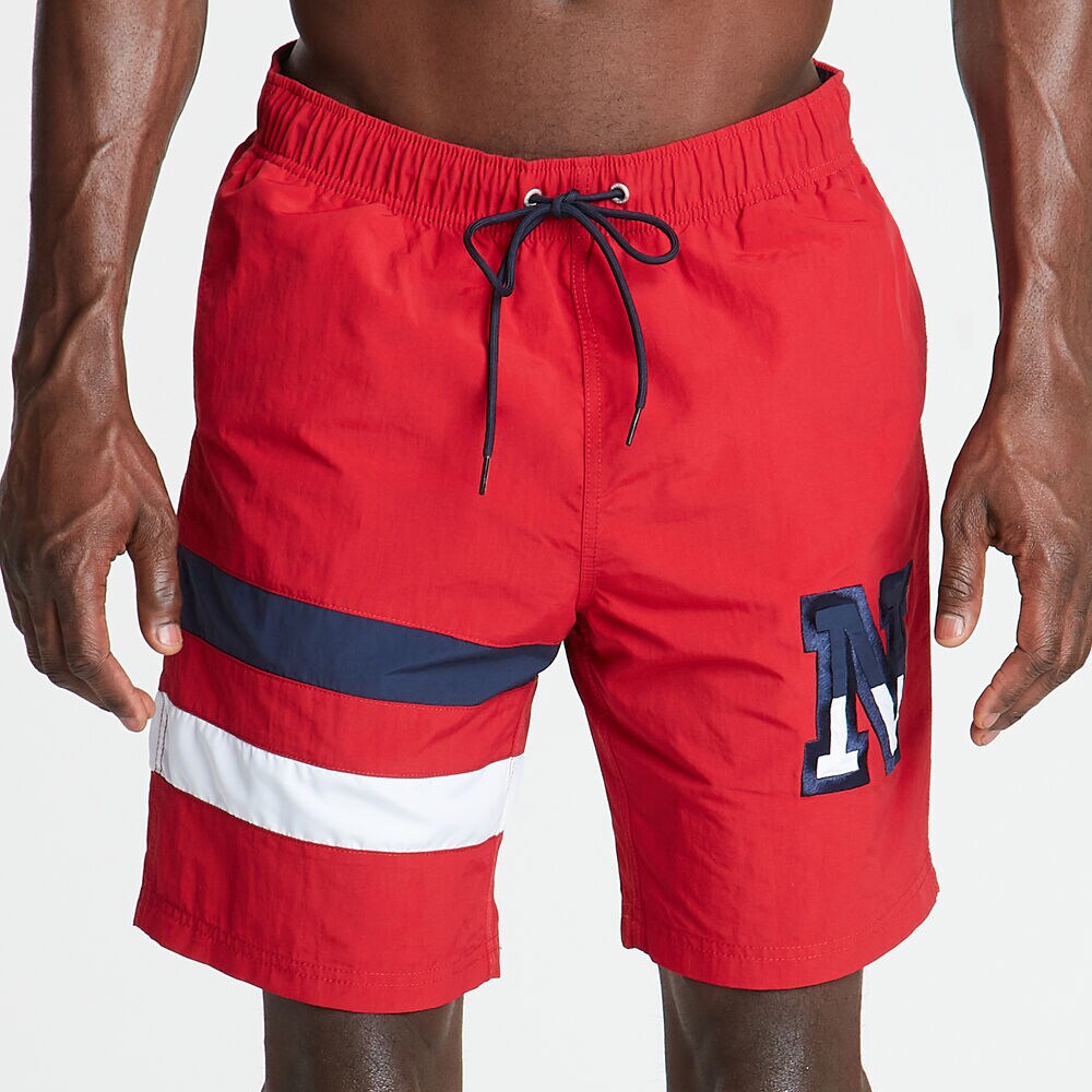 8" HERITAGE SWIM TRUNK,Nautica Red,large