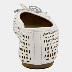 Seaback Ballet Flats in White,Antique White Wash,large