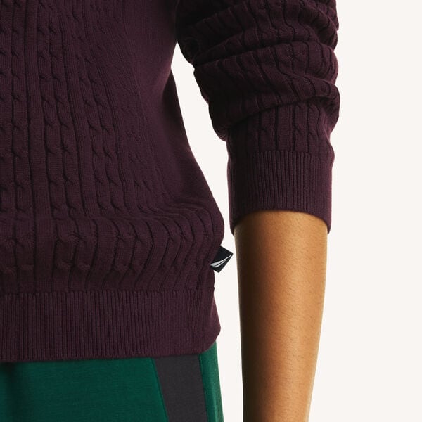 Cable Boatneck Sweater