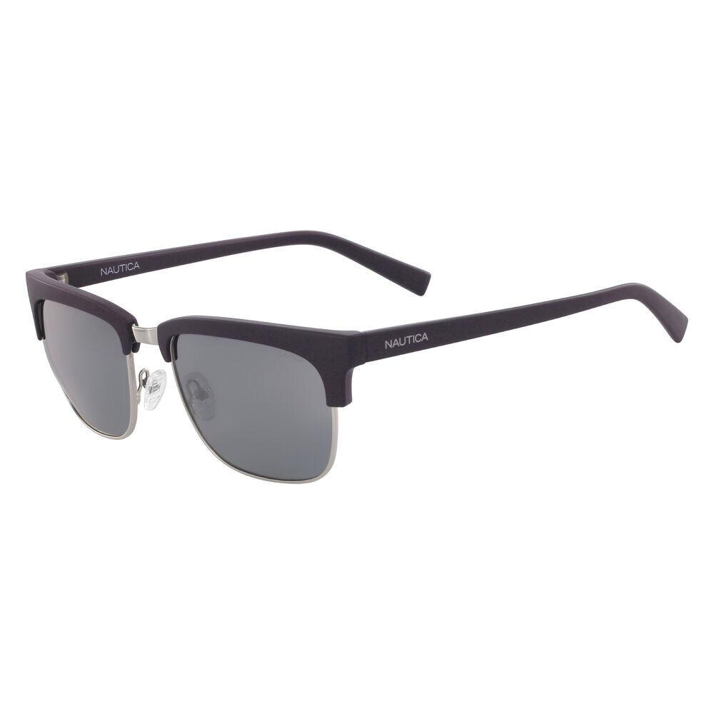 Retro Rectangular Sunglasses,Navy,large