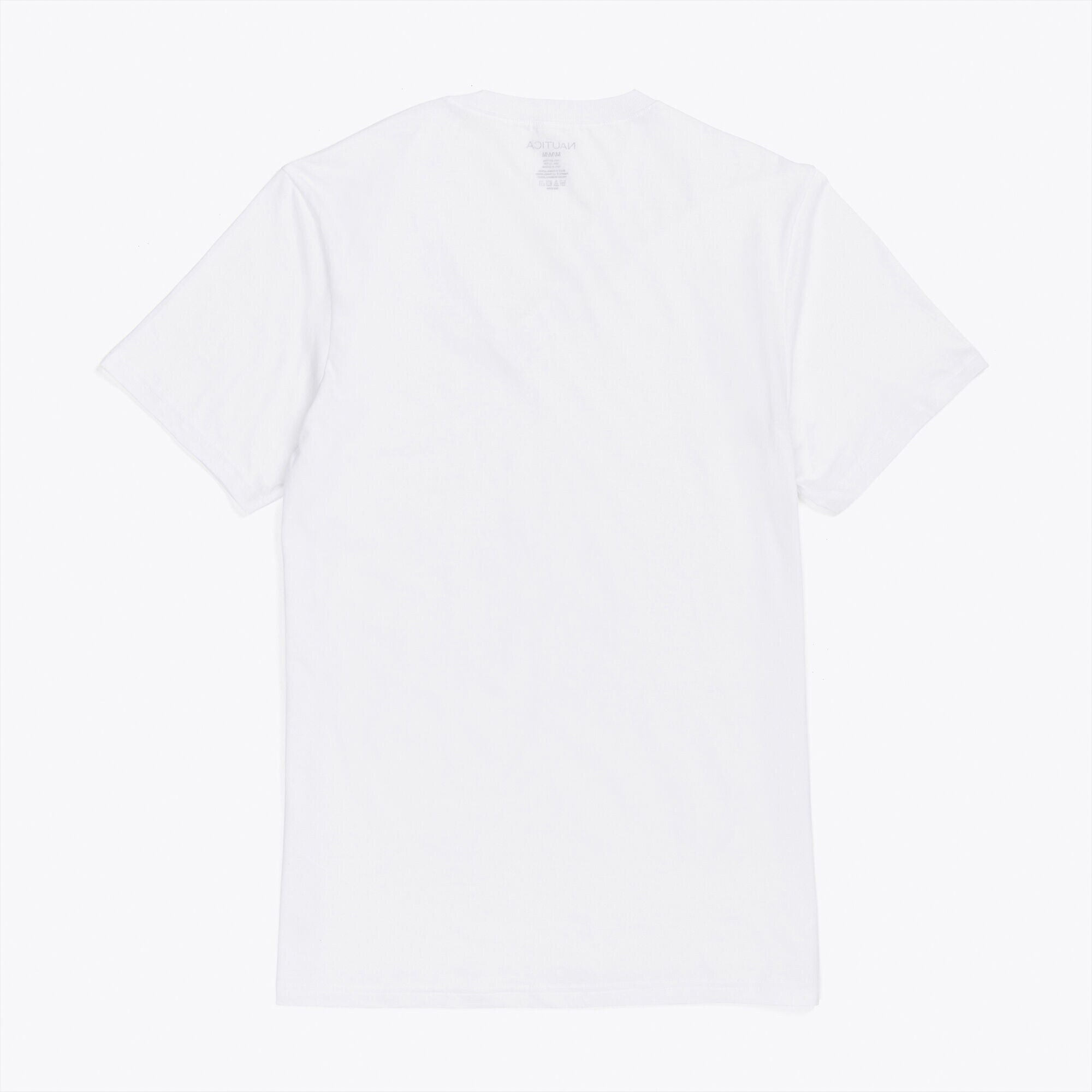 T-shirt col V avec poche plaquée sur la poitrine et étiquette brodée
