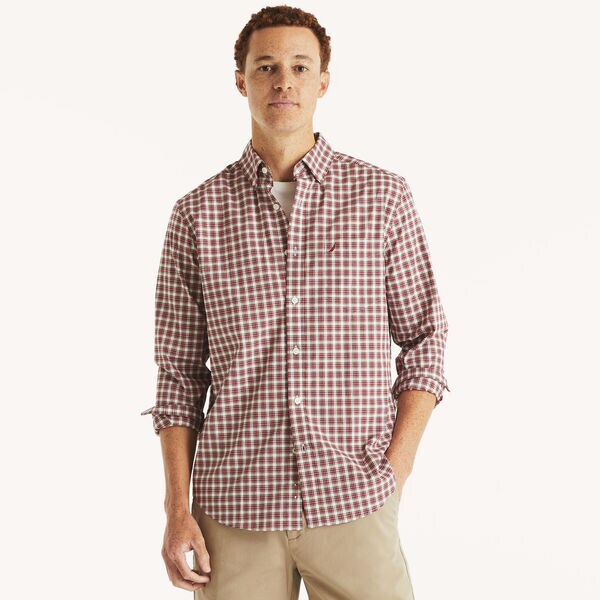 Classic Fit Wrinkle-Resistant Plaid Shirt
