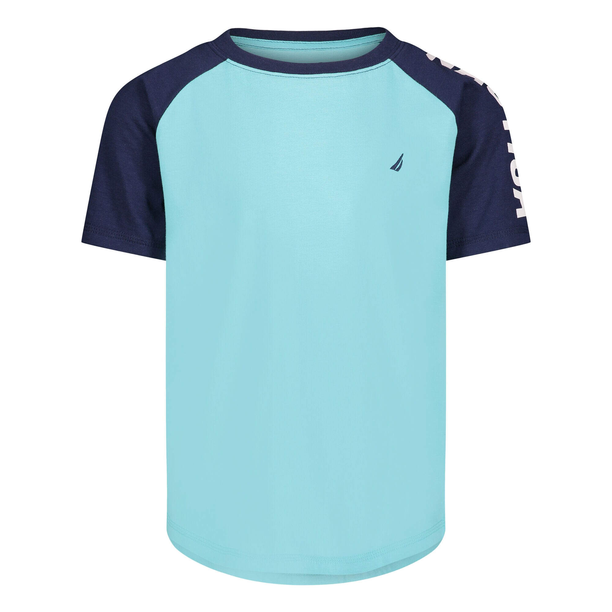 TODDLER BOYS' COLORBLOCK LOGO SLEEVE T-SHIRT (2T-4T),Nite Sea Heather,large