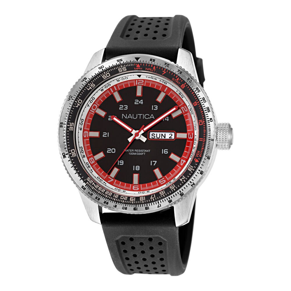 SILICONE 3-HAND WATCH,Multi,large