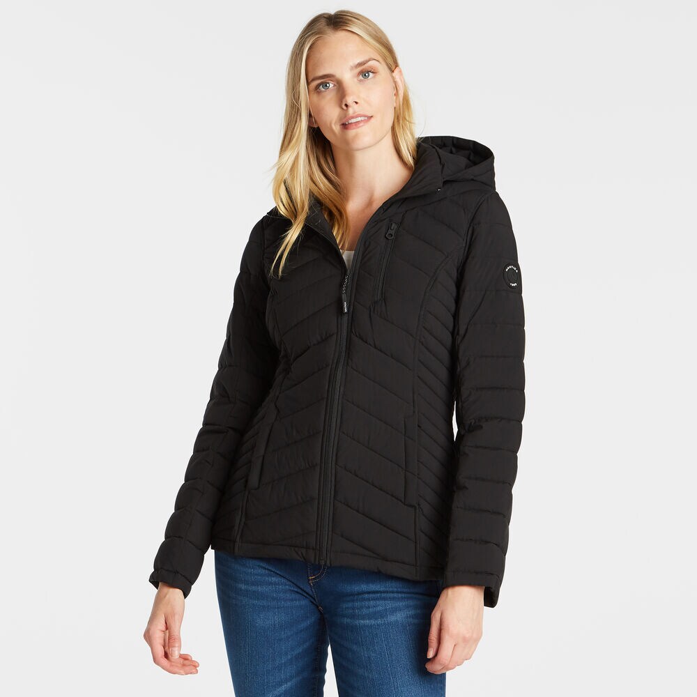 WOMEN'S SHORT STRETCH JACKET,True Black,large