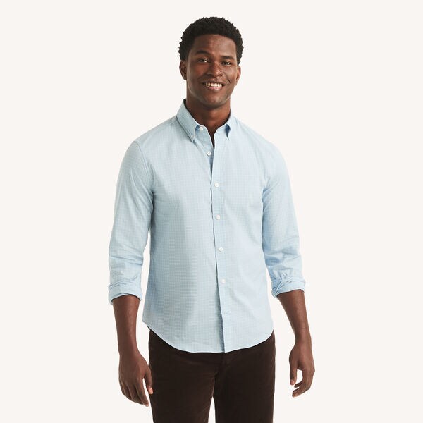Slim Fit Wrinkle-Resistant Plaid Shirt