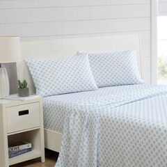 Coastal Coral Blue Twin XL Sheet Set,Navy Dusk,large