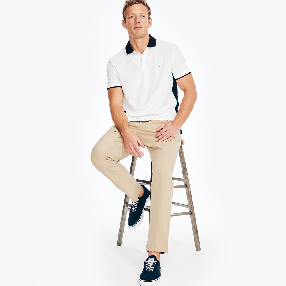 NAVTECH SUSTAINABLY CRAFTED CLASSIC FIT POLO,Bright White,large