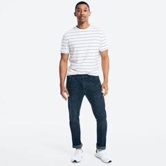 NAVTECH STRIPED T-SHIRT,Bright White,large