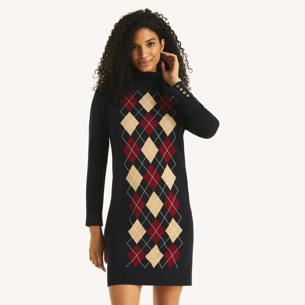 Argyle Sweater Dress