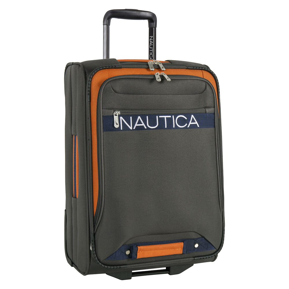 Hayes Point 21" Expandable Luggage in Grey/Orange,Grey Heather,large